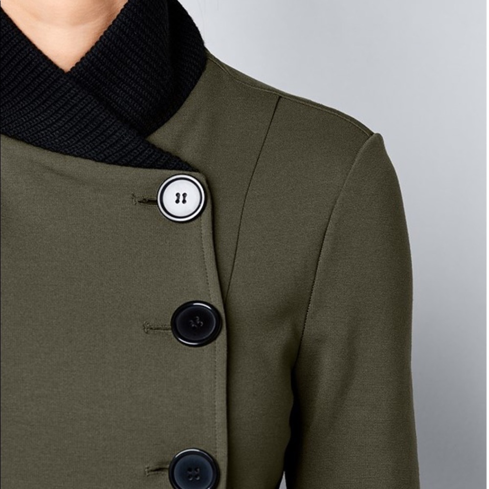 Knit Asymmetrical Button Front Jacket - Picture 4 of 4